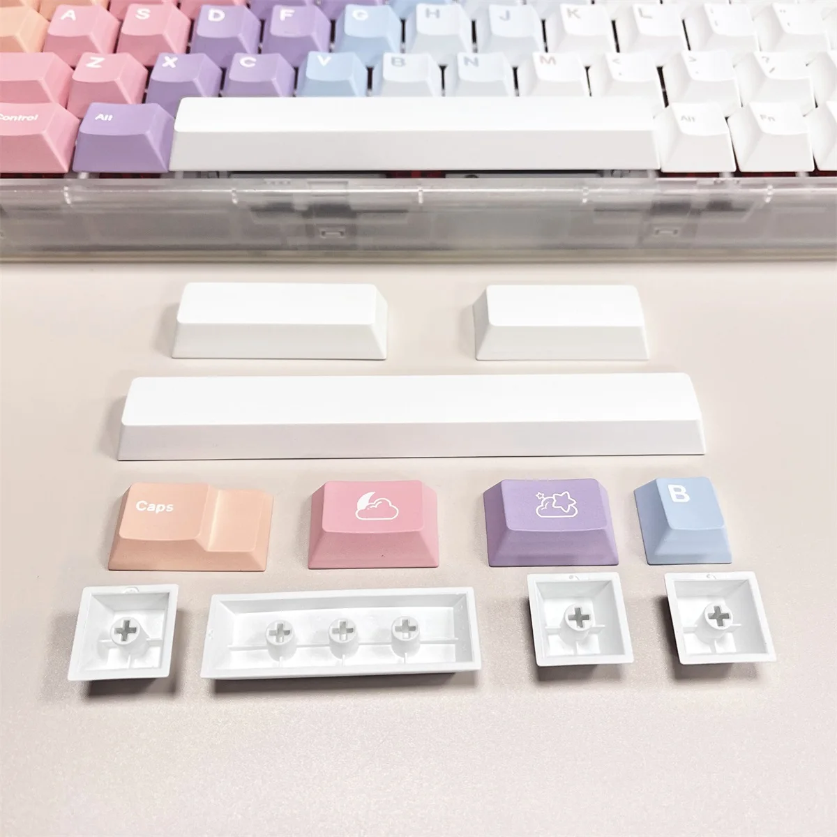 144 Keys GMK Dreams Gradient Keycaps Cherry Profile PBT Dye Sublimation Mechanical Keyboard Keycap For MX Switch 61/64/68/75/84