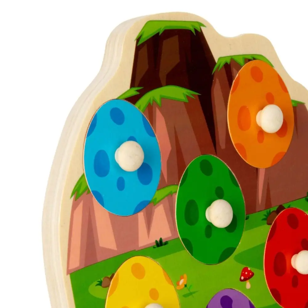 Piquet en bois dinosaure Puzzle apprentissage précoce préscolaire Animal Domino Puzzle jouet multicouche éducatif enfant en bas âge Puzzles