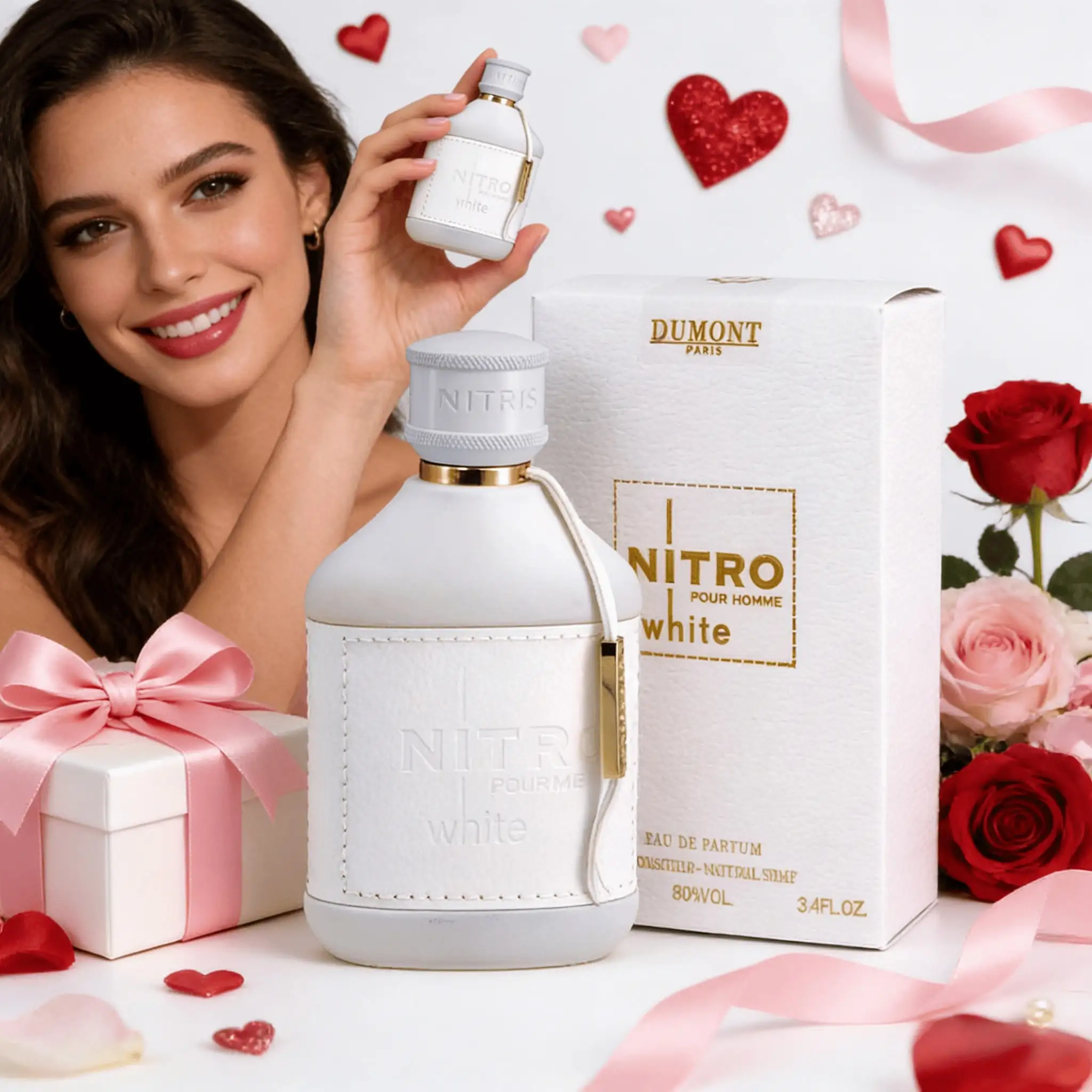 

Dumont Nitro Men's Perfume 3.4oz / 100ml - Long-Lasting Fresh Citrus, Fruity Woody Floral Scent with Masculine Fragrance