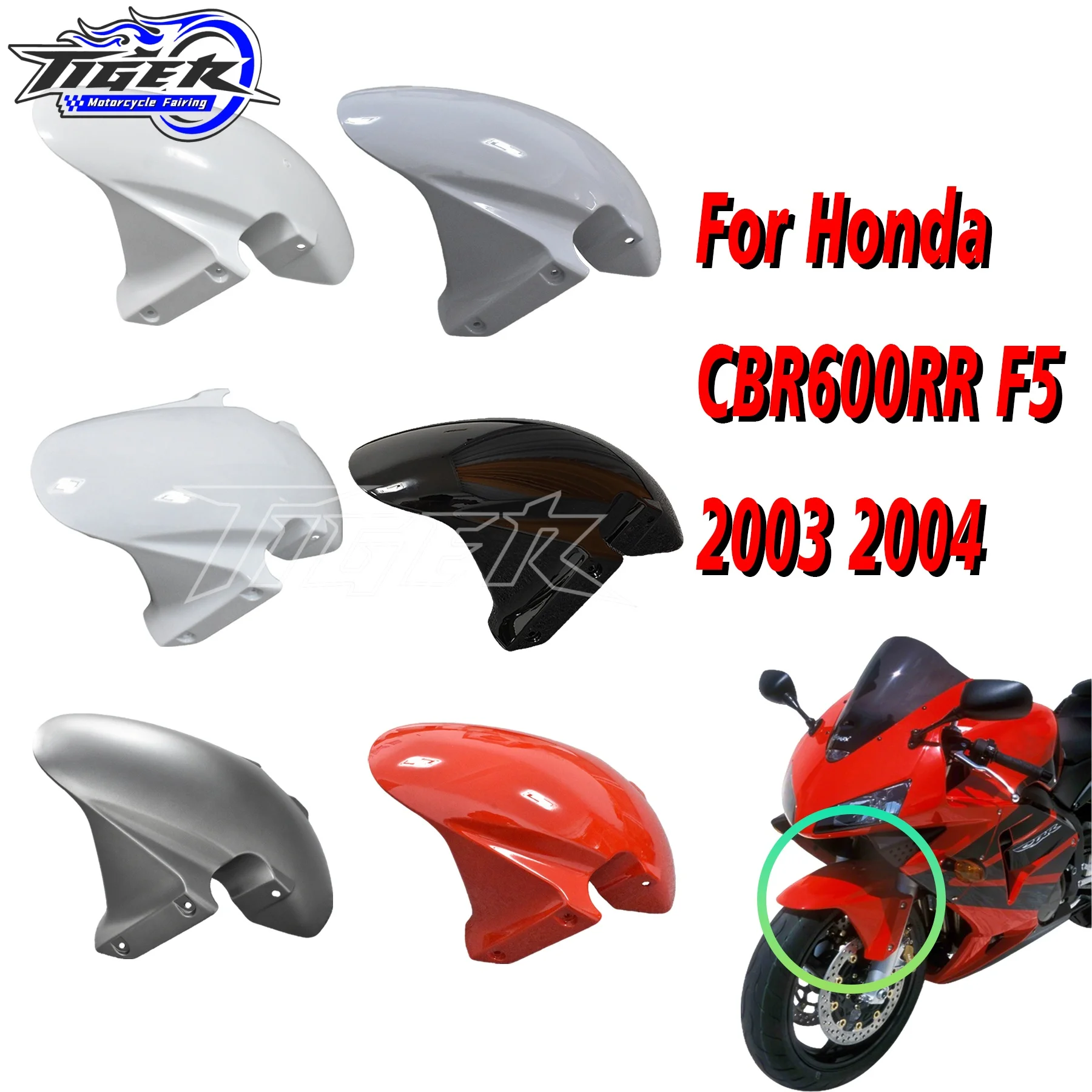 03-04 HONDA CBR600RR FRONT UPPER NOSE FAIRING COWL SHROUD BB200