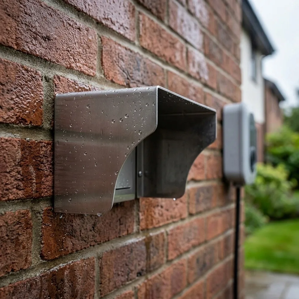 304 SS Rain Cover for Compatible with 86 Socket for Outdoor Use in For access Control Systems and Electrical Installations