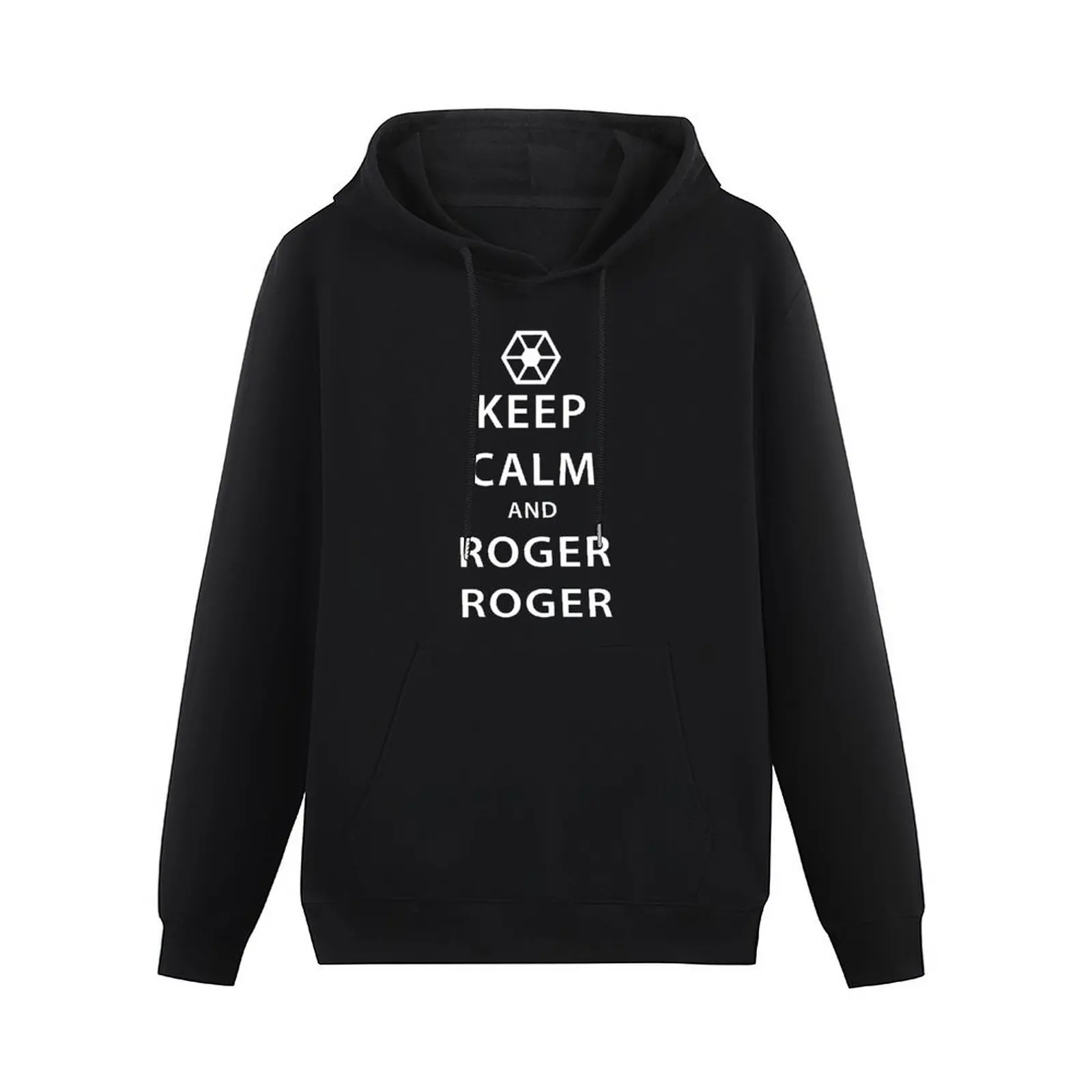 KEEP CALM and ROGER ROGER (white) Pullover Hoodie streetwear men japanese hoodie