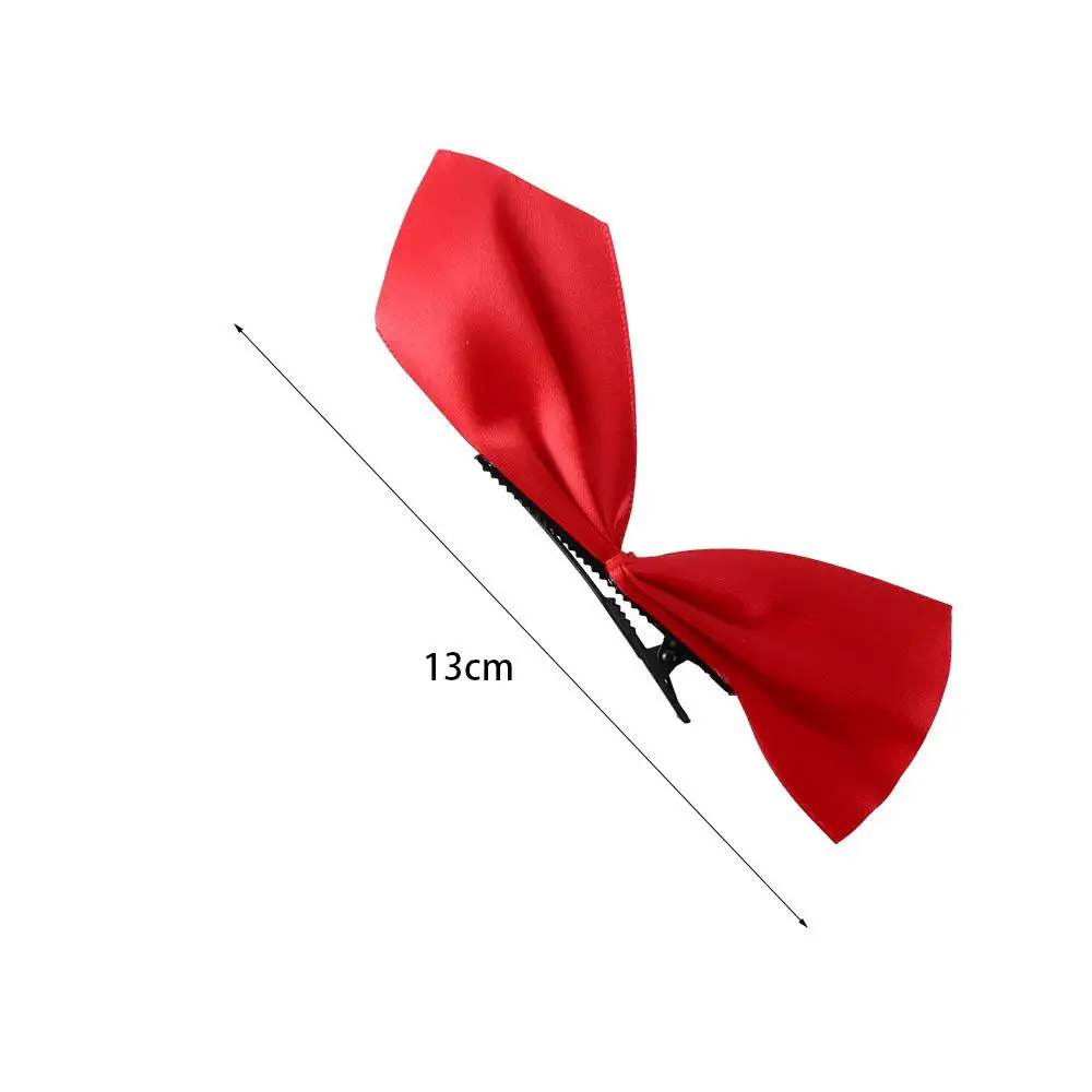 Pinzas para el cabello Bowkont Ins, horquillas, Clip LATERAL para el cabello, tocado nuevo, pinzas para el cabello con lazo de seda satinada, horquillas para mujer, Clip de pico de pato coreano