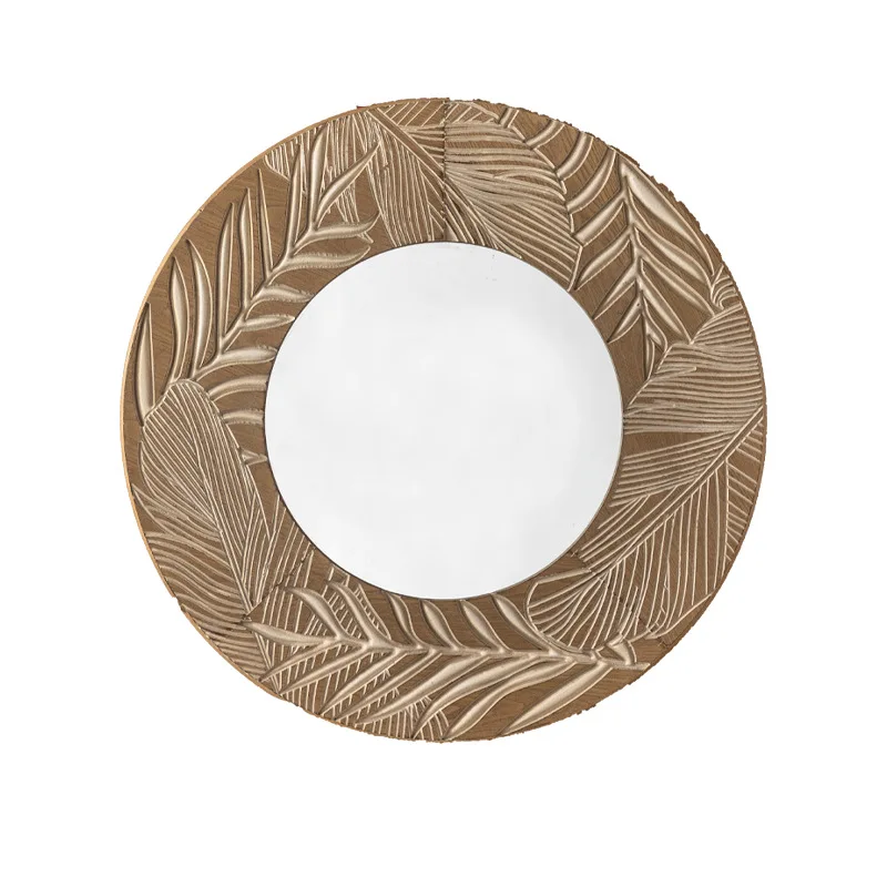 

Vintage carved wall large round mirror entrance table wall hanging bathroom sink mirror bedroom dressing mirror