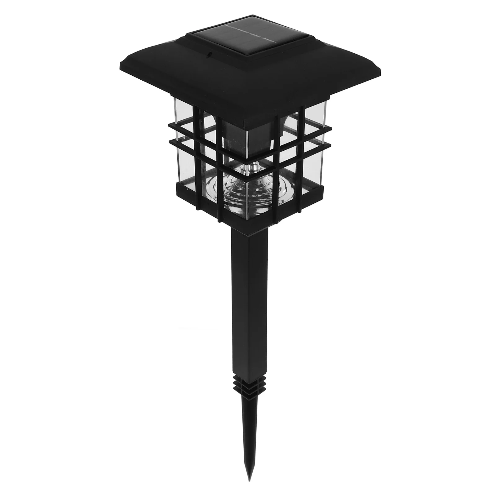 ضوء عمود الطاقة الشمسية في الهواء الطلق 2 في 1 وصمة العار الأرض التوصيل مصباح مقاوم للماء ضوء دافئ حديقة ساحة مسار الإضاءة للخارج