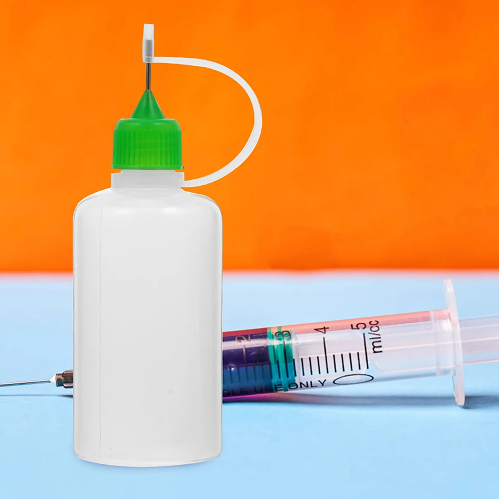 

12 Pcs 50ml Glue Bottling Dispenser Craft Lotion Applicator Dropper Bottle Tip Squeeze Needle Oil Container