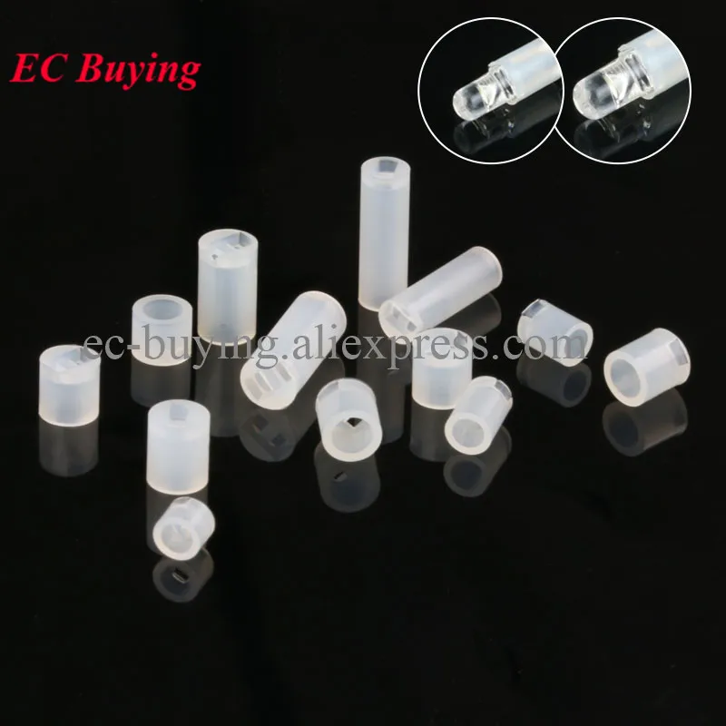 100pcs 3mm 5mm LED Diode Holder Clip Bezel Socket Mount DIY Light Emitting Diode 3/4/5/6/8.5/12/13mm LED Spacer Lamp Post Lamp