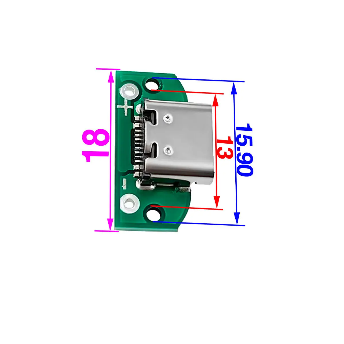 10PCS type c USB3.1 Female Connectors Jack Tail 16pin usb Male Plug Support PCB Board Electric Terminals welding DIY data cable