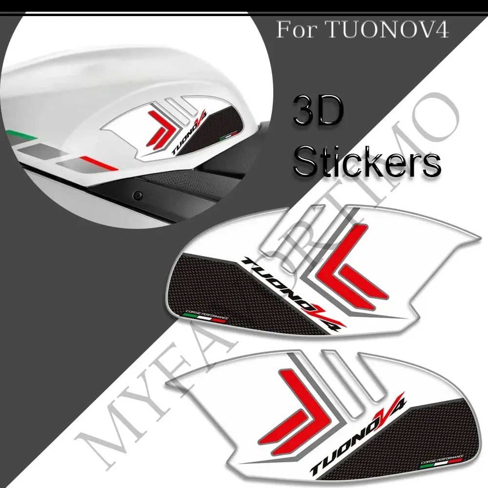 

TuonoV4 Tank Pad Gas Fuel Oil Kit Knee Sticker Protector Tank Pad Grips Decals For Aprilia Tuono V4 V4R 1100 RR 1100RR 2009-2022