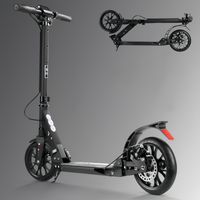 Aluminum Alloy Foldable Electric Scooter For Adults Two Wheel Shock Absorbing System Portable Design Commuter Scooter