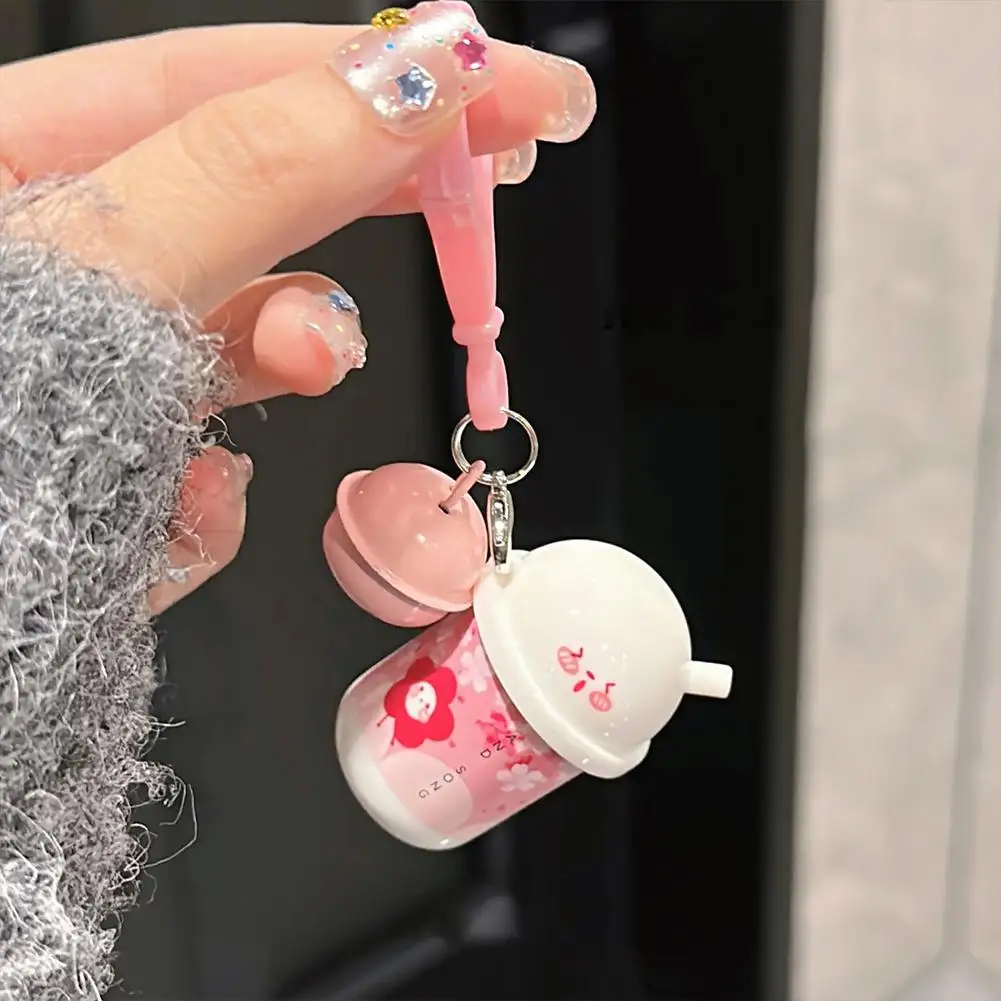 Cosmetic Nude Pink Velvet Lip Gloss Liquid Lipstick Keychain Lip Mud Waterproof Non-stick Cup Lip Tint Makeup Pigment Makeup