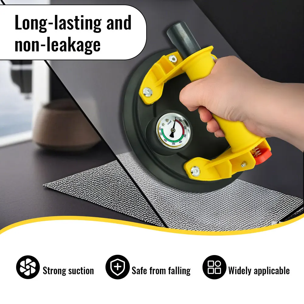 2 قطعة 8 بوصة شفط كأس رافع الثقيلة فراغ شفط الكؤوس 250 كجم الحمولة الزجاج شفط الكؤوس للبلاط المعدني السلس