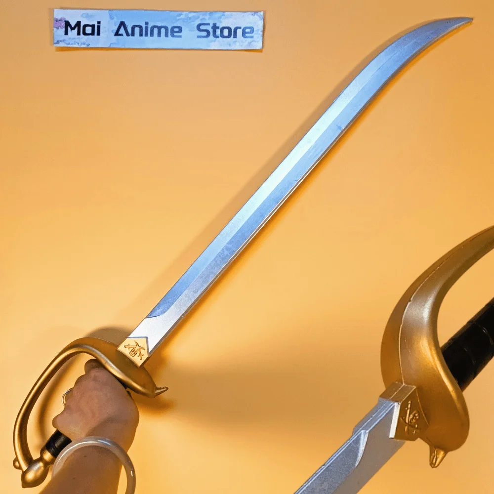 70cm Anime Jack Pirate Katana Cosplay Prop Sword Samurai Sabre Wooden Ninja Knife Real Sized Japanese Katana Unsharp Toy Gift