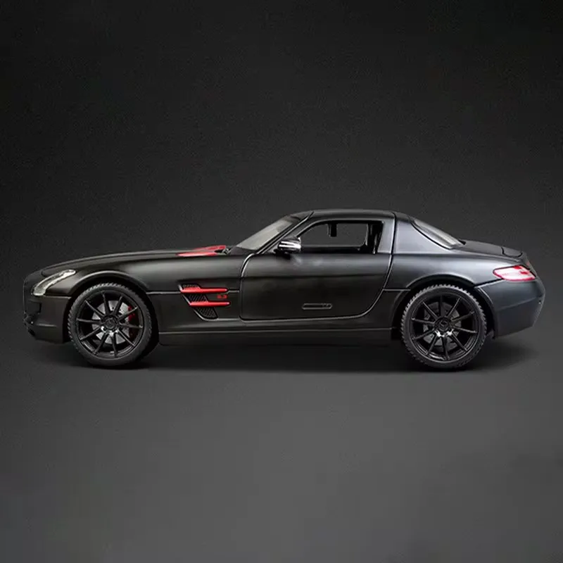 In Stock Maisto 1:18 Mercedes Benz SLS AMG Alloy Miniature Diecast Model Benz Sports Car Alloy Luxury Vehicle Toys Car Kids Gift