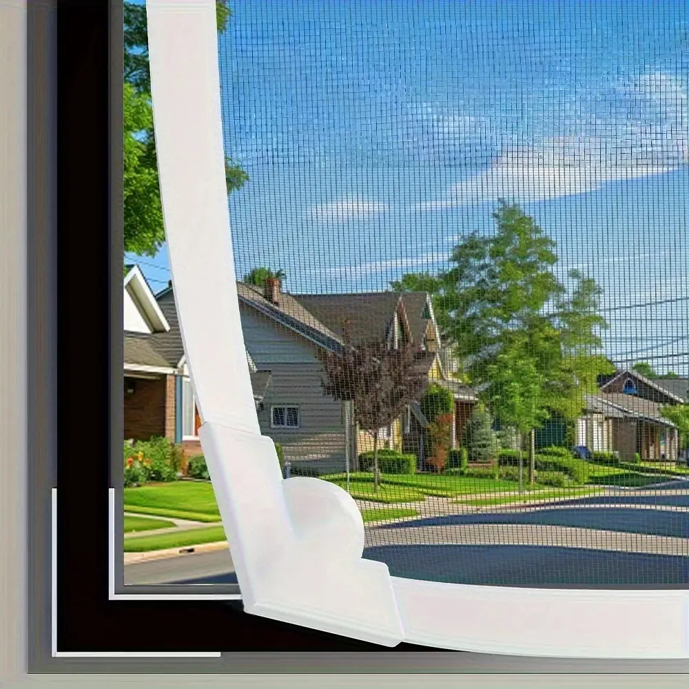 Insect Magnetic Window High Transparency Polyester Mesh, Seamless and Durable Window Cover Modern Decoration with Quality PVC