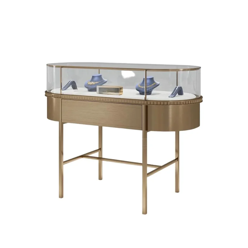 custom.Luxury Jewelry Store/shop Interior Design Jewelry Glass showcase Display Cabinet Jewelry Necklace Earrings
