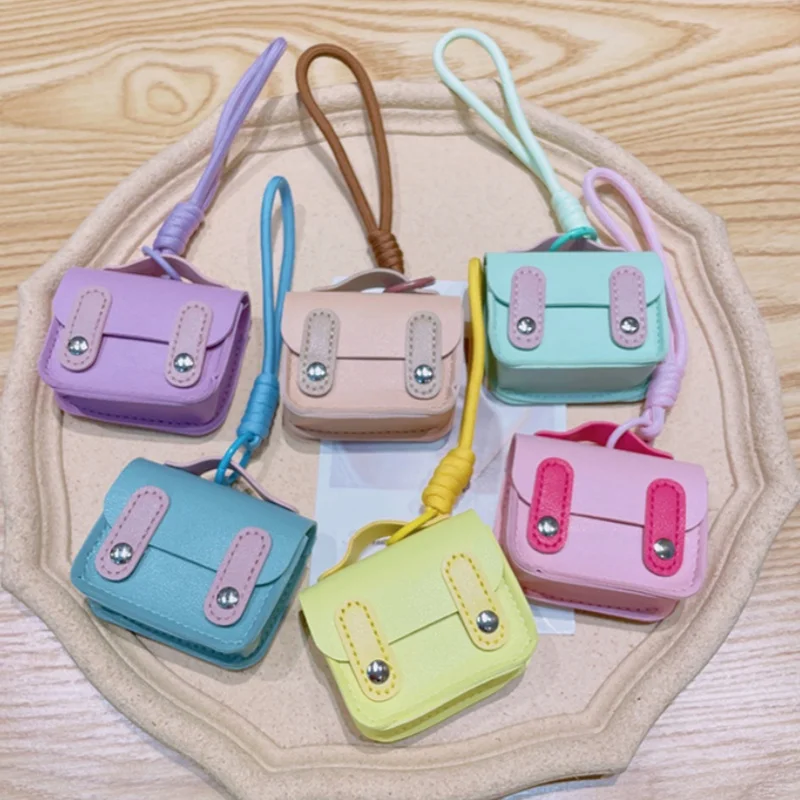 Small Wallets Keychain Earphone Storage Bag Keychain Wallet Mini Wallets for Women Detachable Pouch Wristlet Portable Coin Purse