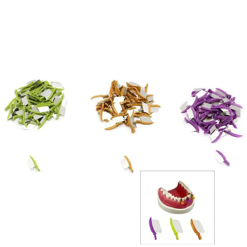 50Pcs Box M3 Dental Wedges Teeth Interproximal Wedge Guard With Gingiva Protection Sectional Matrix