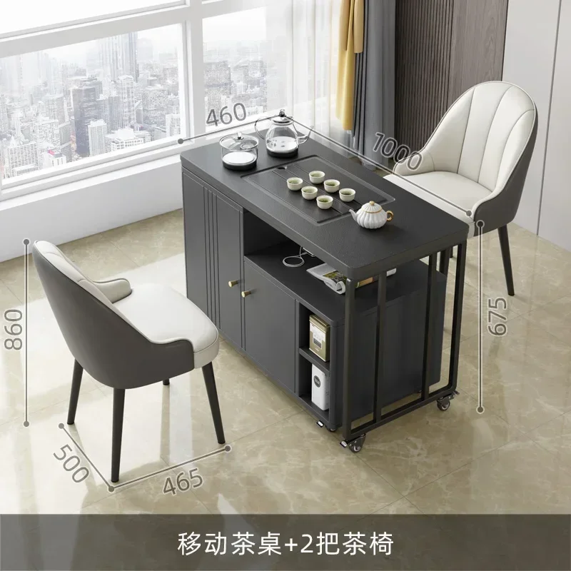 Mesa de té móvil Firestone mesa de té balcón sala de estar Kombucha coche hogar apartamento pequeño