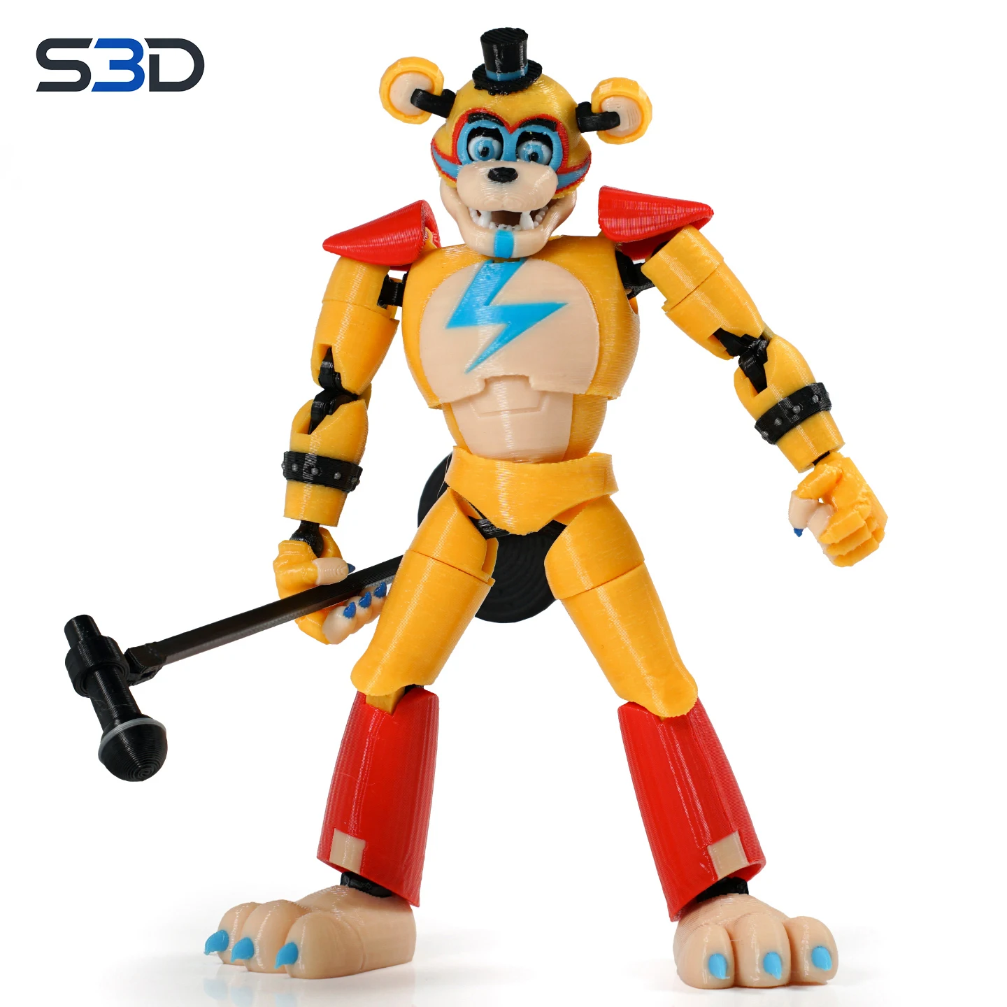 Nueva Figura de Acción Super 3D Impresa en 3D de Five Nights At Freddy's FNAF, Freddy Glamrock, Mangle, Funtime Freddy T13, Juguetes