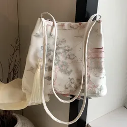 New Chinese Style Foreign Style Large-capacity Bag Women's 2024 New Summer Fashion Commuting Shoulder Tote Bag