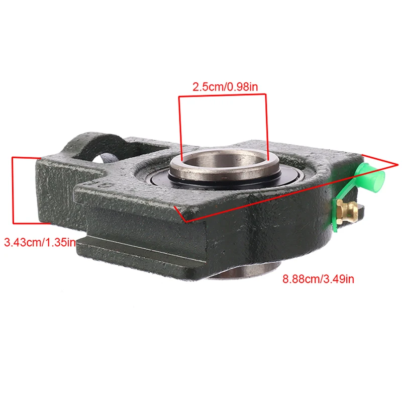 Zewnętrzne sferoidalne łożysko ślizgowe żeliwne w kształcie litery T UCT 205, sferoidalne gniazdo łożyska, zewnętrzne łożysko sferoidalne