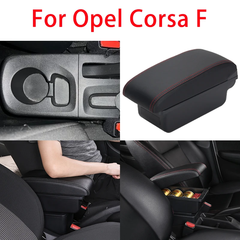 Armrest For Opel Corsa F For Corsa F 2019 2020 2021 2022 2023 2024 Interior center armrest storage box car accessories