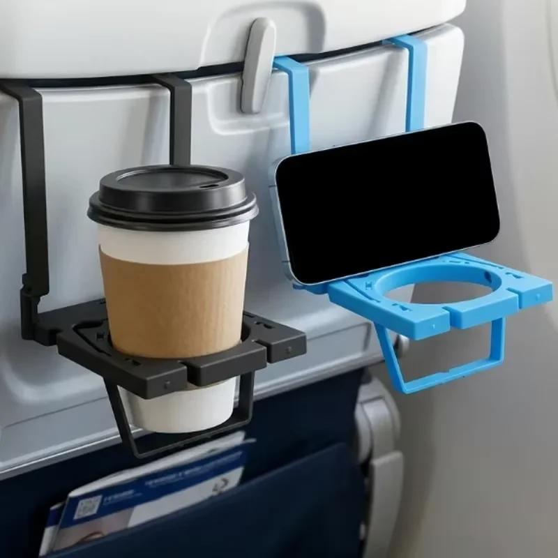 

Aircraft Foldable Small Desktop Cup Holder & Phone Holder For Soda Cans Water Bottles
