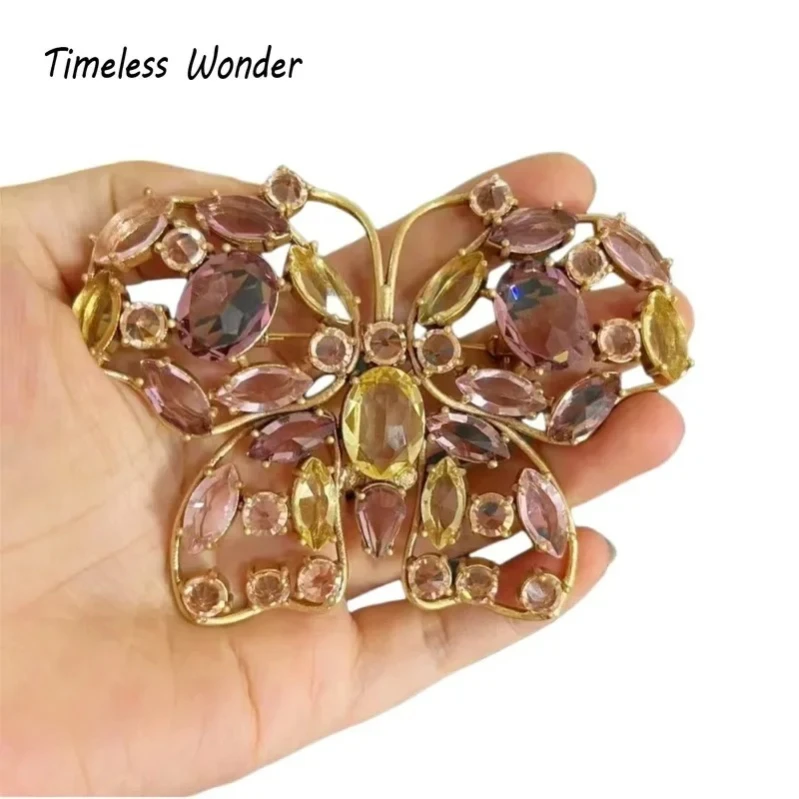 

Вневременная чудесная необычная брошь-бабочка с кристаллами, булавки для женщин, дизайнерские украшения, топ для подиума, роскошный милый редкий сладкий стиль 6523