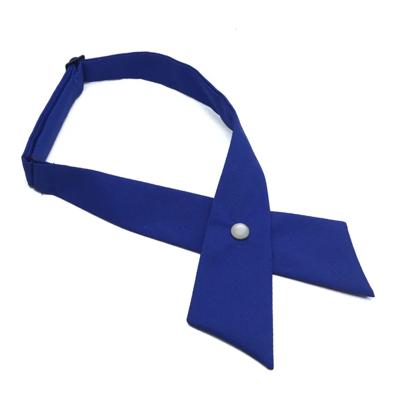 فتاة طالب موحدة ربطة القوس فيونكة العلاقات الصلبة الرجال النساء المهنية ربطة العنق المرأة عبر يوم Cravat حفلة موسيقية التخرج عادية #4