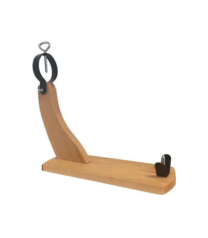 Tradineur Gondola 40x41x15.5 cm wood Ham Holder Holder for serrano and Iberian Ham shoulder leg holder with a