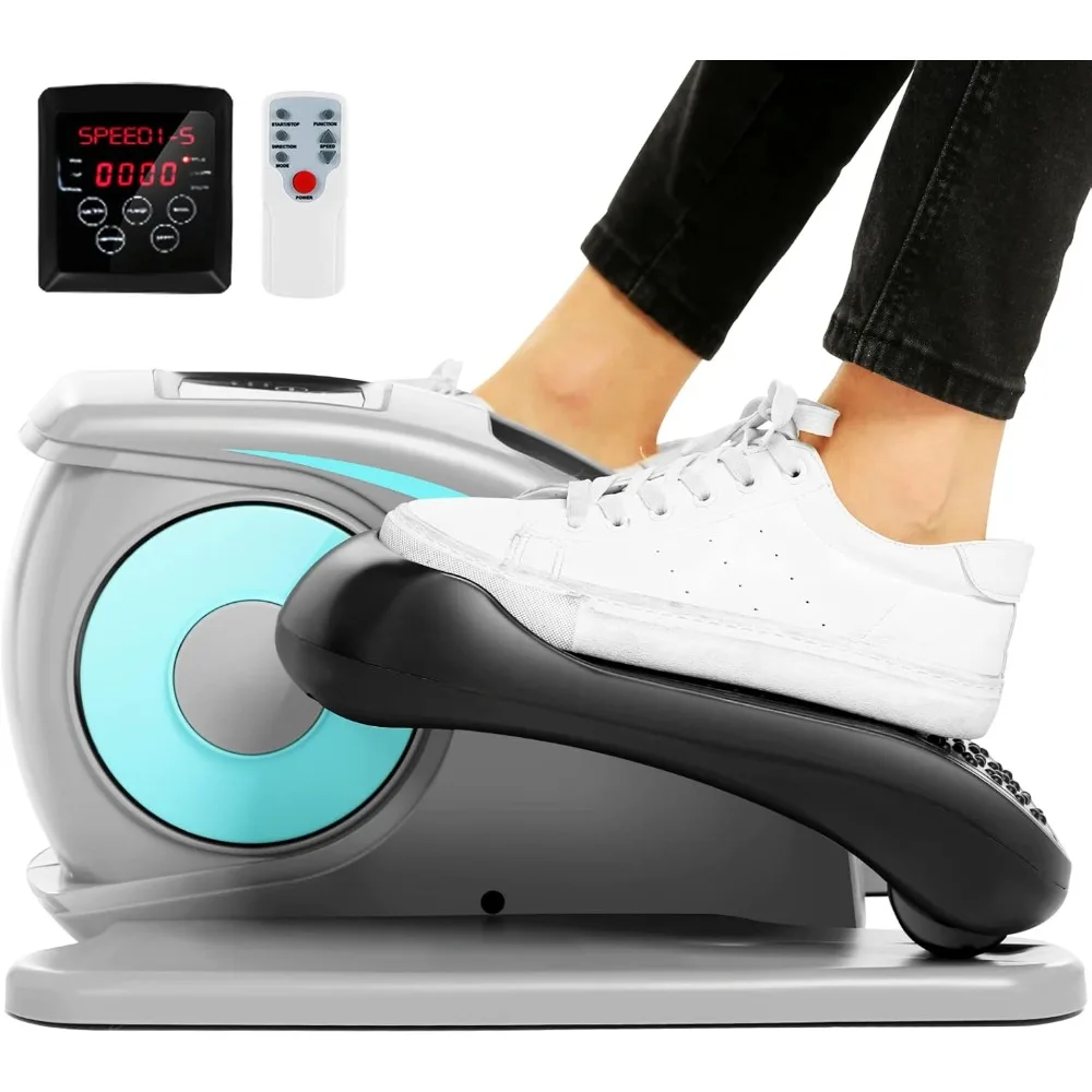 آلة بيضاوية للجلوس لكبار السن والكبار - تمرين ساق كهربائي هادئ ومحمول للاستخدام المكتبي