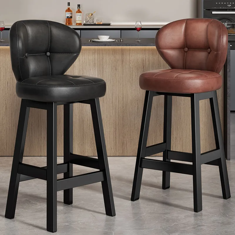 

Comfortable Aesthetic Bar Stools Accent Kitchen Counter Designer Bar Chairs Relaxing Office Banqueta Lounge Suite Furniture