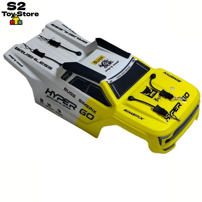 MJX 14207 1/14 Scale Replacement Body Shell OEM Style in Yellow/Black RC Car Upgrade & Spare Part