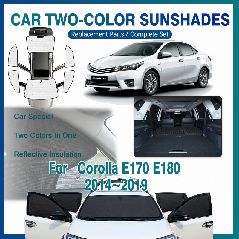 

For Toyota Corolla E170 E180 2014~2019 Car Coverage Sunshade Covers Sun Protection Window Sunshade Covers Sun Visors Accessories