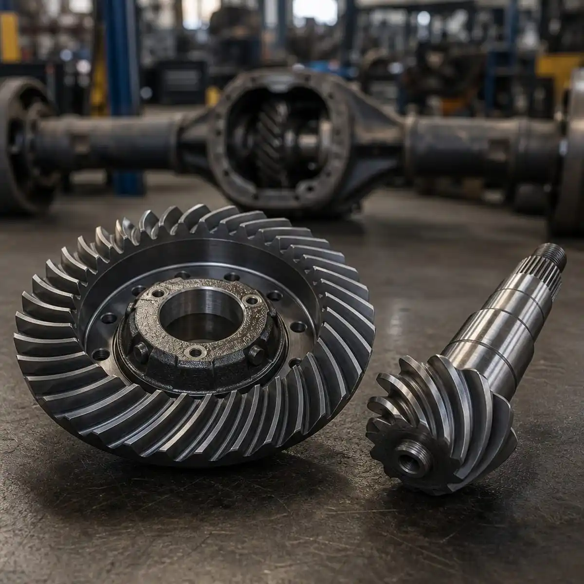 For Hot Seller: 8/39 Rear Axle Differential Crown Gear and Pinion Gear Set  Precision OEM Quality for FAW Trucks