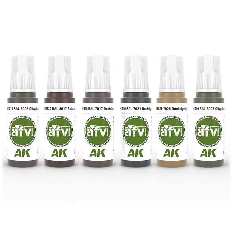 17ml 11647/1937-44 Camouflage Water-Based Acrylic Paint Set Handpainting Armored Vehicle Metal Components Detail Parts Pigments
