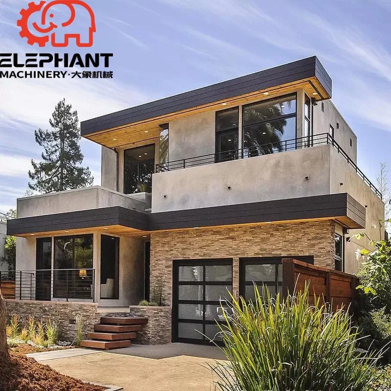 Interior New Design Home Decor Prefabricated Light Steel Frame Villa House a Frame Cabin Manufacturer