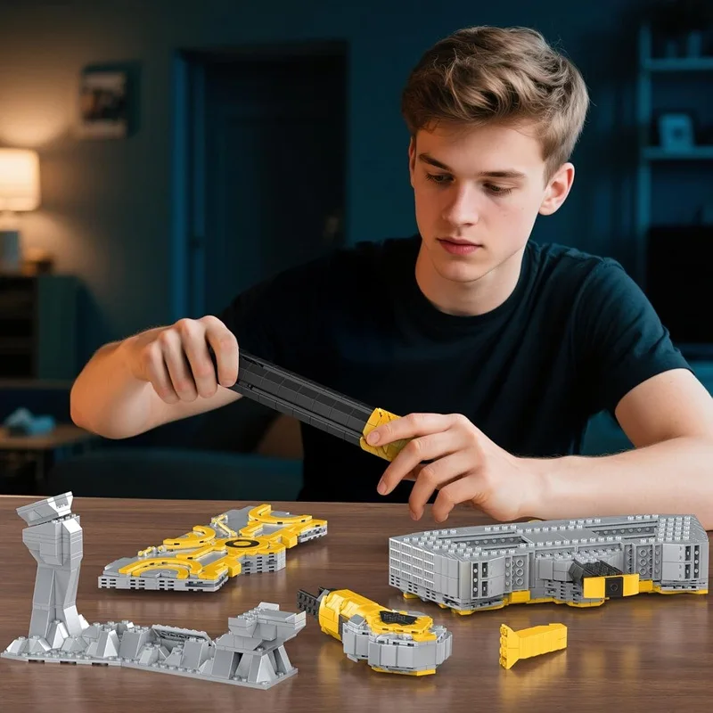 Idea Norse  Mythology Thor Hammer Mini Block Assembly Model Sets Building Bricks Educational Toys With Base Collection For Gifts