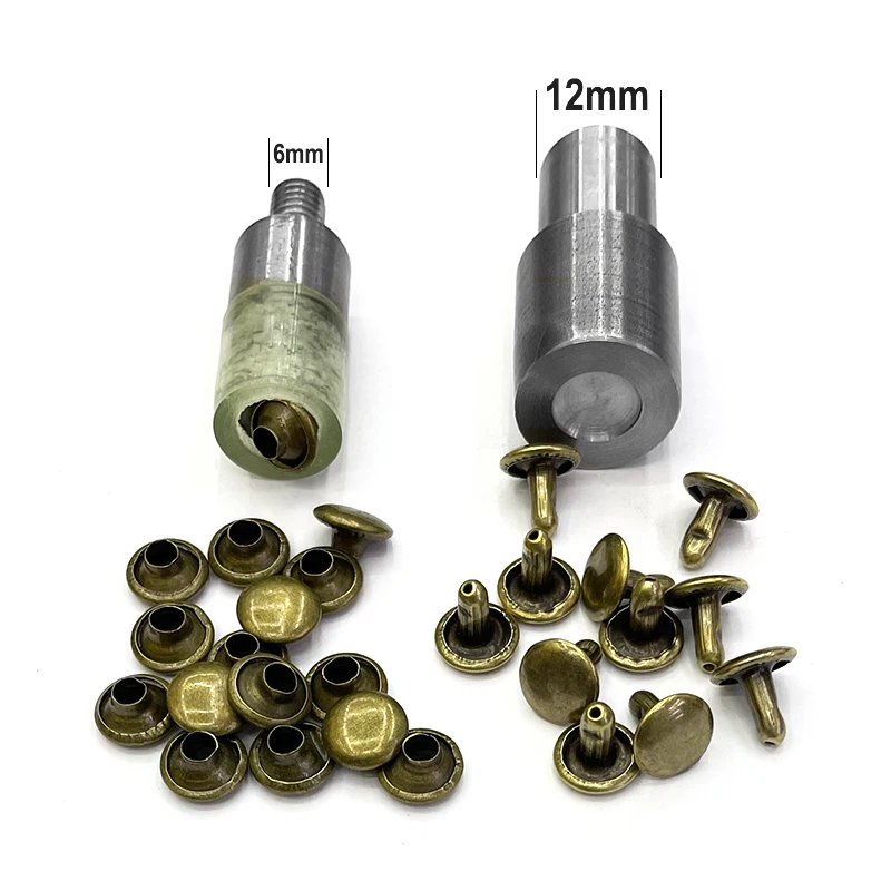 Europe Button Machine Special Mold (12mm+M6)  Double-Sided Rivet Installation Tools Nail Buckle Sewing Snap-Fastener Machine Die