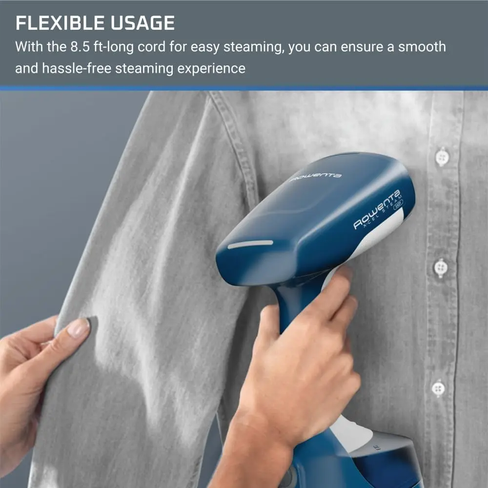 Steamer for Clothes, X-Cel Easy Steam Handheld Steamer, 15 Second Heatup, 5 Ounce Capacity, 1400 Watts, Portable, Ironing