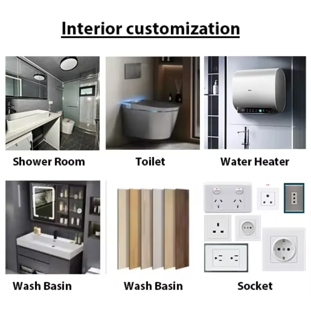 Customized Expandable Container House 2 3 Bedrooms Foldable Room Prefab Mobile Tiny Home Steel Villa 20FT 40FT Durable Cabins