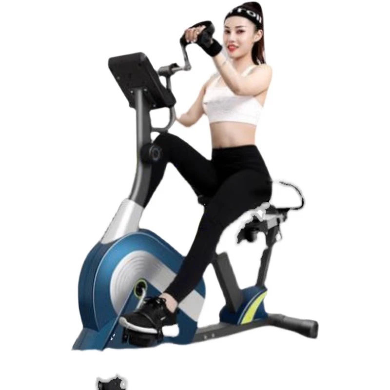 Horizontal exercise bike, generator car, pedal spinning bicycle, with resistance adjustment USB socket to charge mobile phone