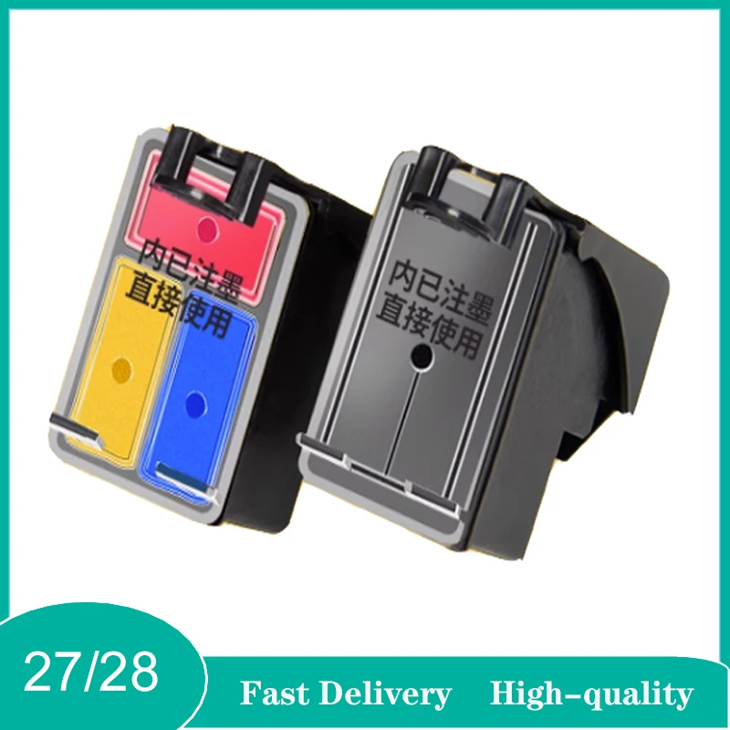 Vilaxh For HP27XL 28XL  Ink Cartridge Replacement for HP 27 28 XL for HP Deskjet 450 450CI 5550 3420 3520 3550 3650 Printer