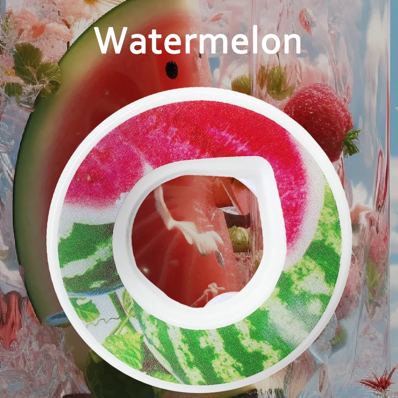 LUSQI 1PC zuckerfreie Luftkapsel mit gesundem Fruchtduft, aromatisiertes Ringdesign, kann mit Kapsel-Wasserflasche/Becher verwendet werden