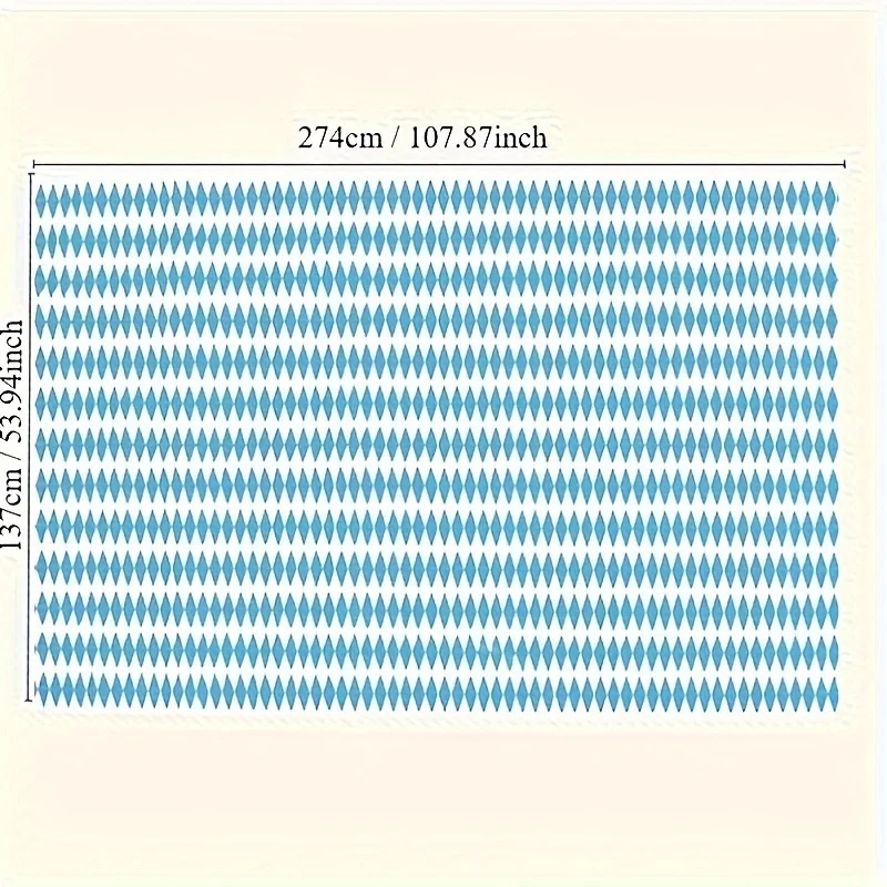 Blue White Diamond Checkered Disposable Plastic Tablecloth, Oktoberfest Rectangular Table Cover for Bavarian Beer Festival Party