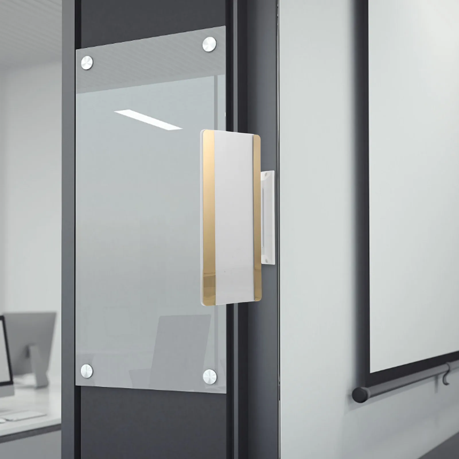 Changeable Door Name Plate Holder Stainless Steel Office Name Plates Adhesive Wall Mount Meeting Room Conference Room Business