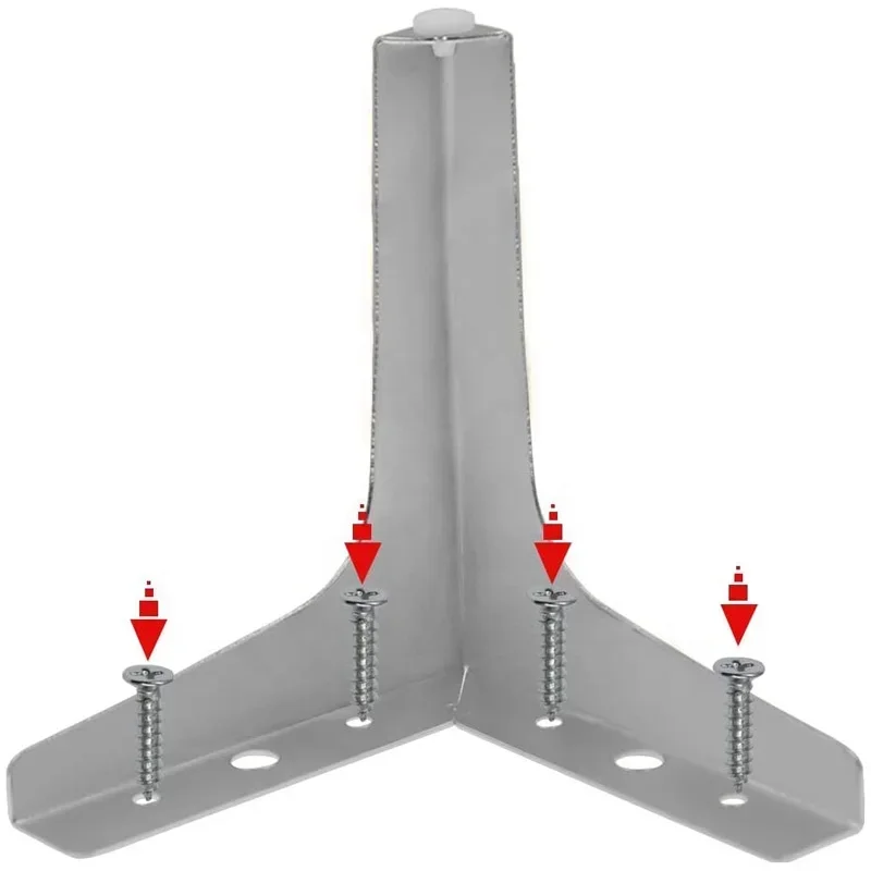 5 pçs moderno metal triângulo móveis pés armário pernas móveis diy substituição para armário sofá cadeira