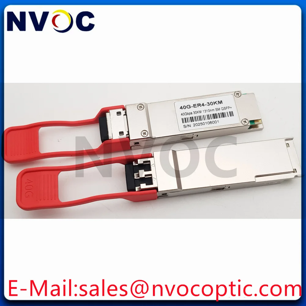

2 шт. 40 Гбит/с QSFP 30 км Elite ER4 Duplex LC SMF 1270-1330 нм GBIC DOM Одномодовый оптоволоконный трансивер, модуль 40G QSFP ER4 30 км