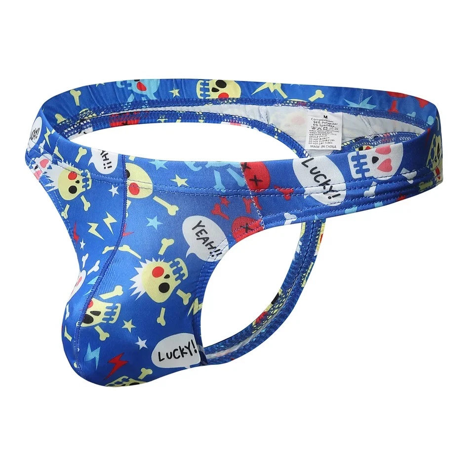 

Мужские стринги с низкой посадкой и принтом, нижнее белье, сексуальные удобные мужские трусы с большой сумкой, модная мужская одежда